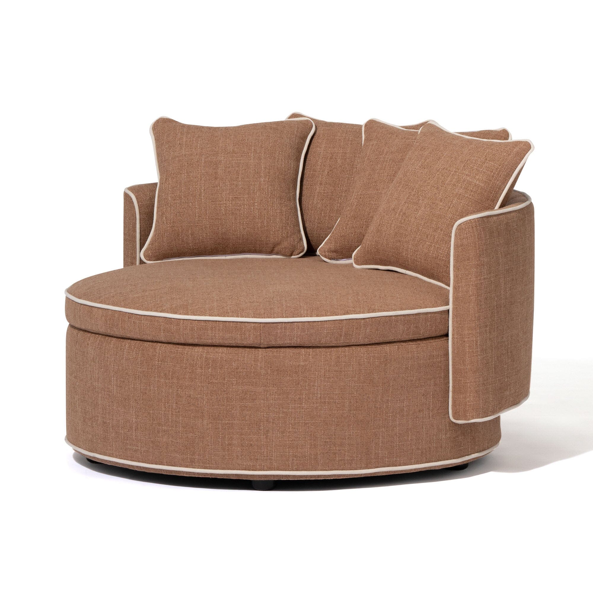 Nook Sofa Round Light Brown