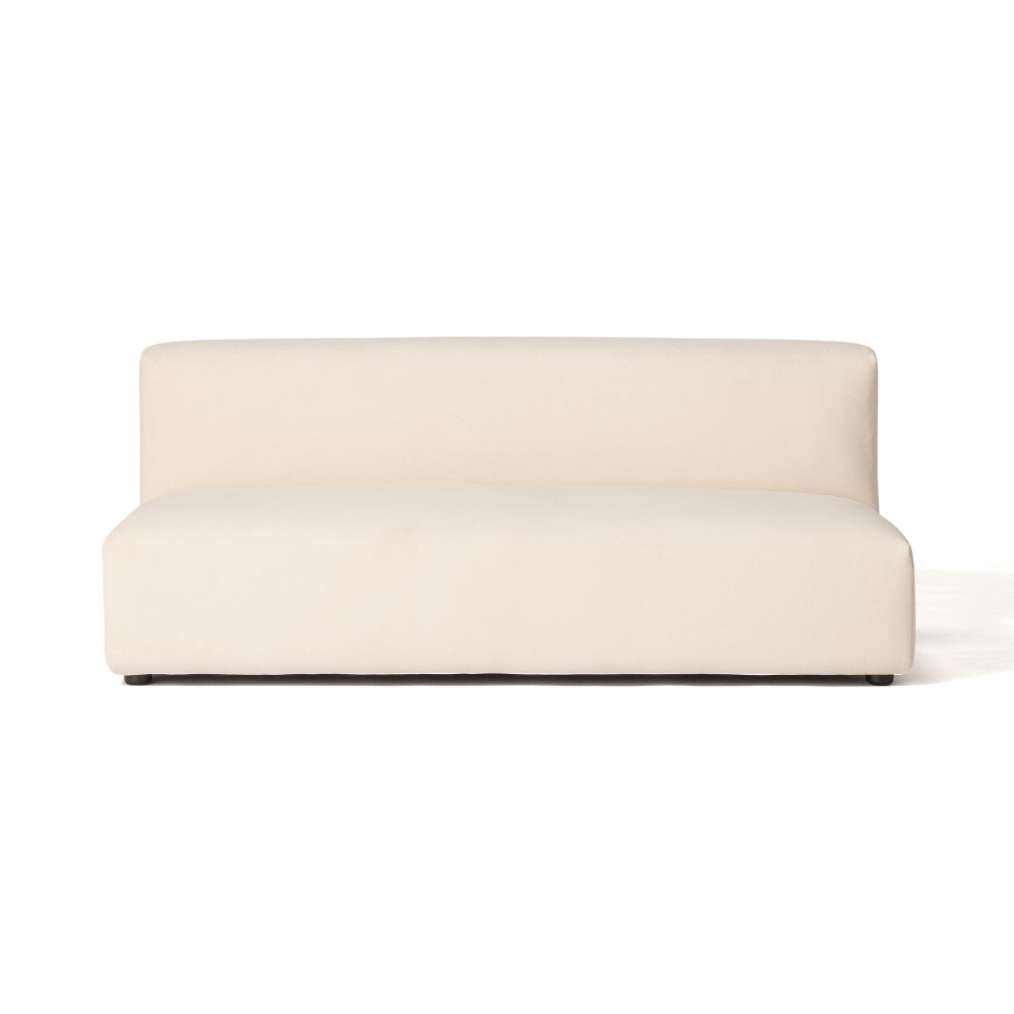 Aurea Armless Sofa 2 Seater Beige