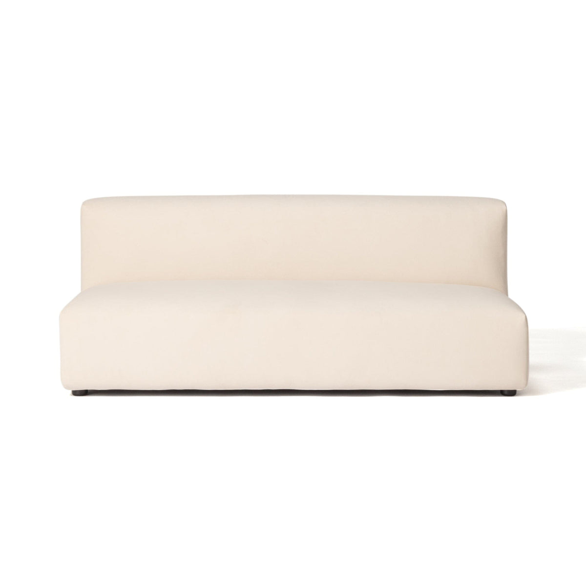 Aurea Armless Sofa 2 Seater Beige