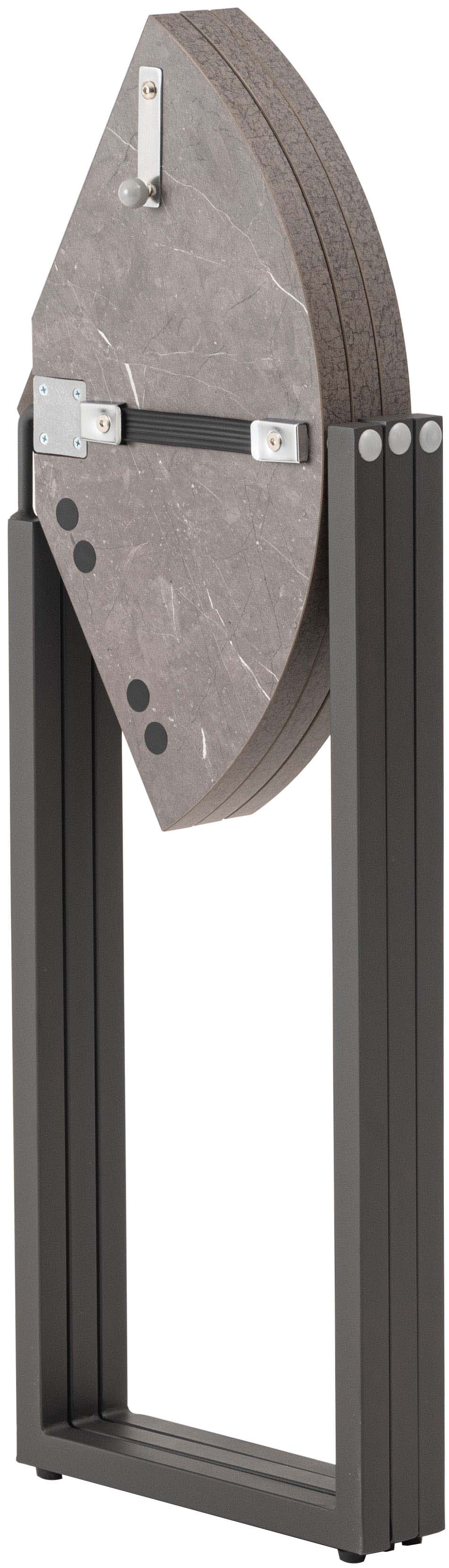 Folding Table Round  60 Gray