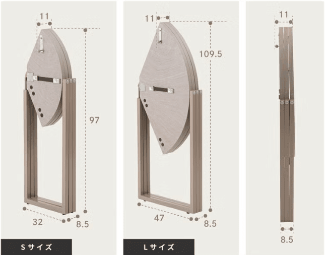 Folding Table Round  60 Gray