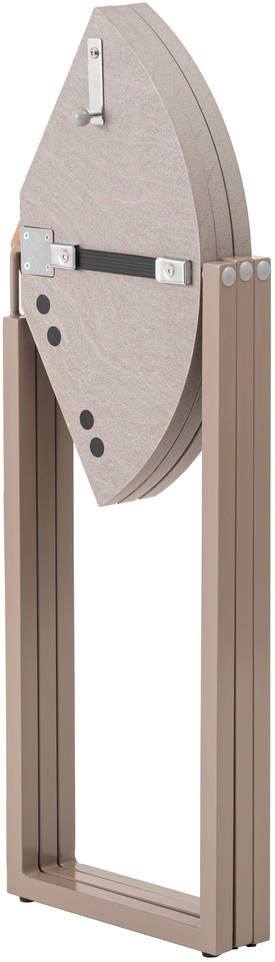 Folding Table Round  60 Beige