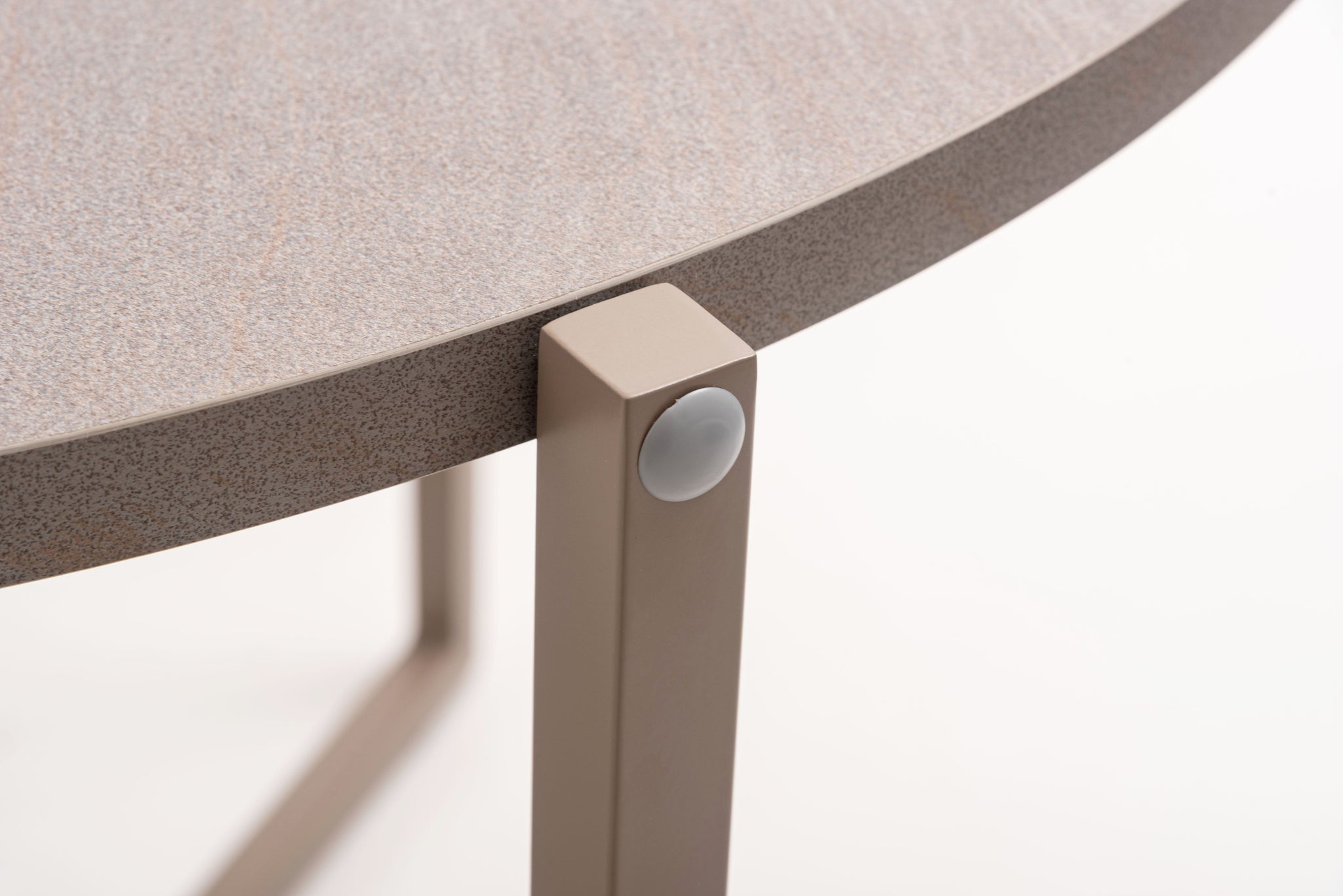Folding Table Round  60 Beige