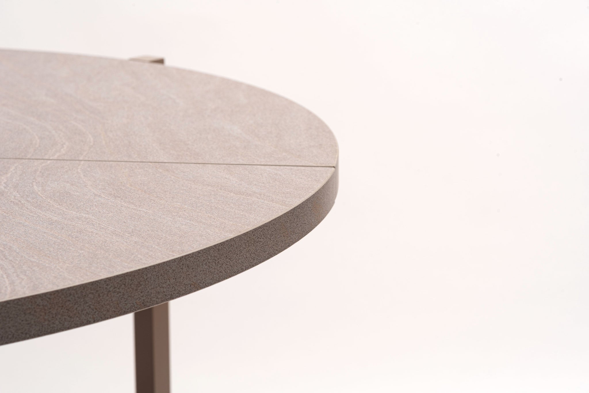 Folding Table Round  60 Beige