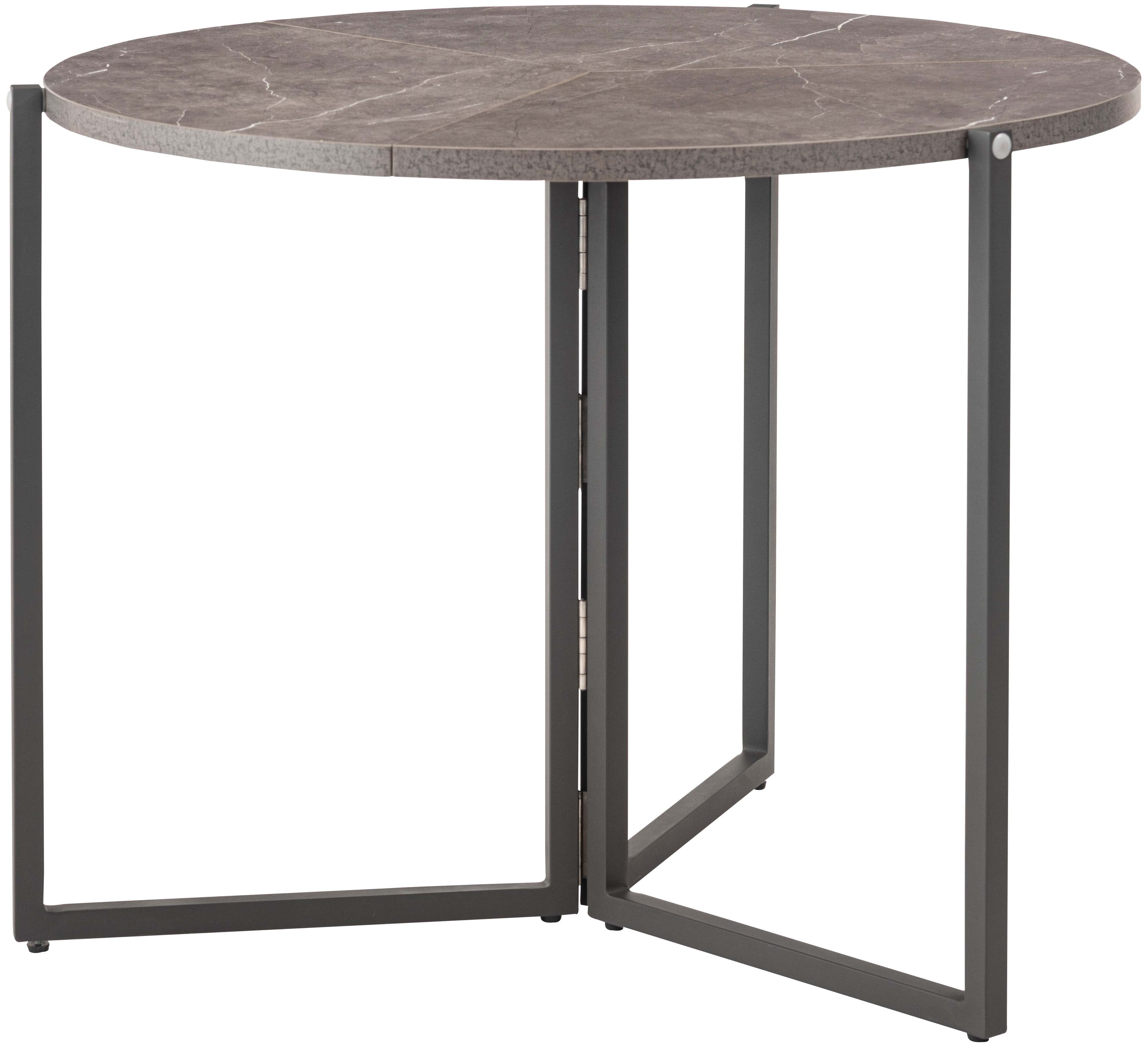 Folding Table Round  90 Gray