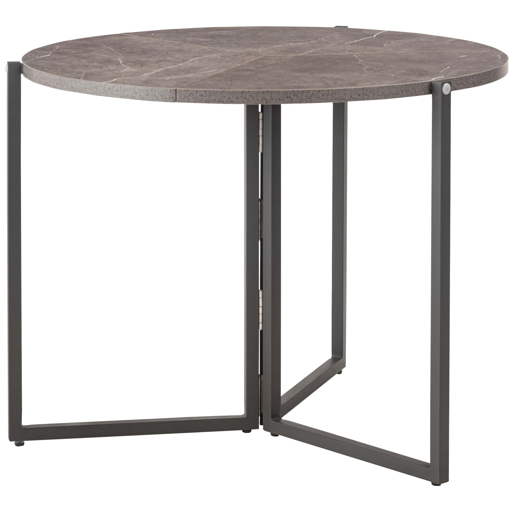 Folding Table Round  90 Gray