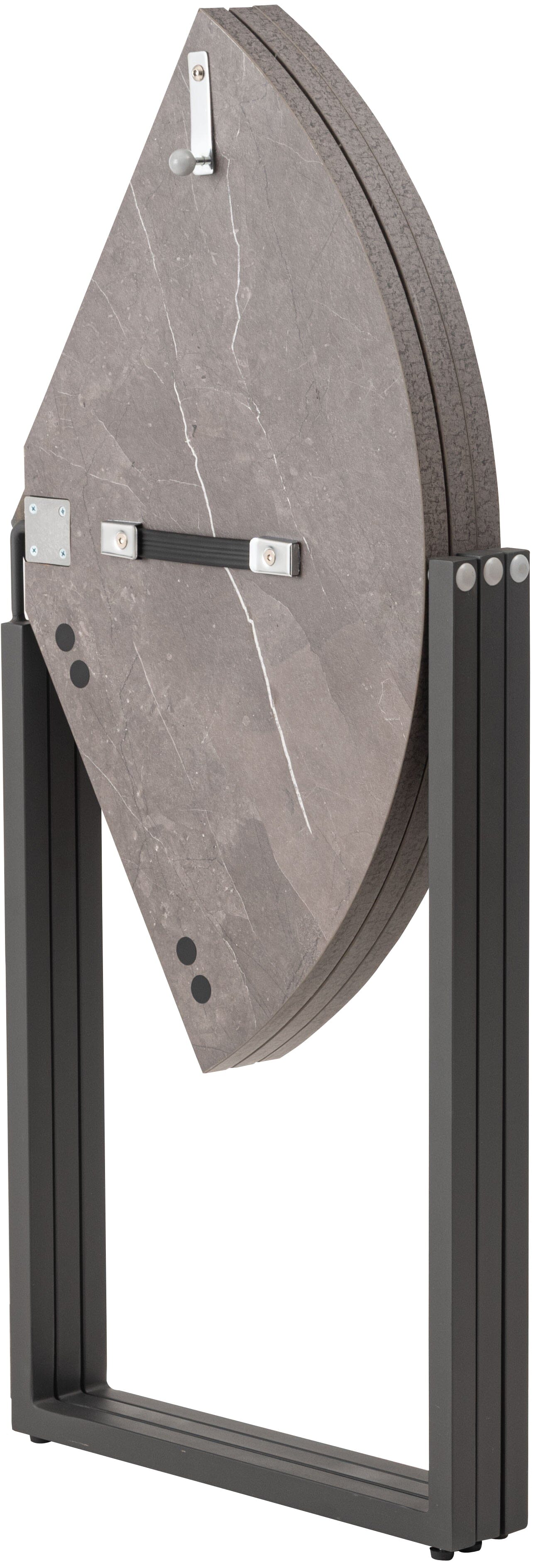 Folding Table Round  90 Gray