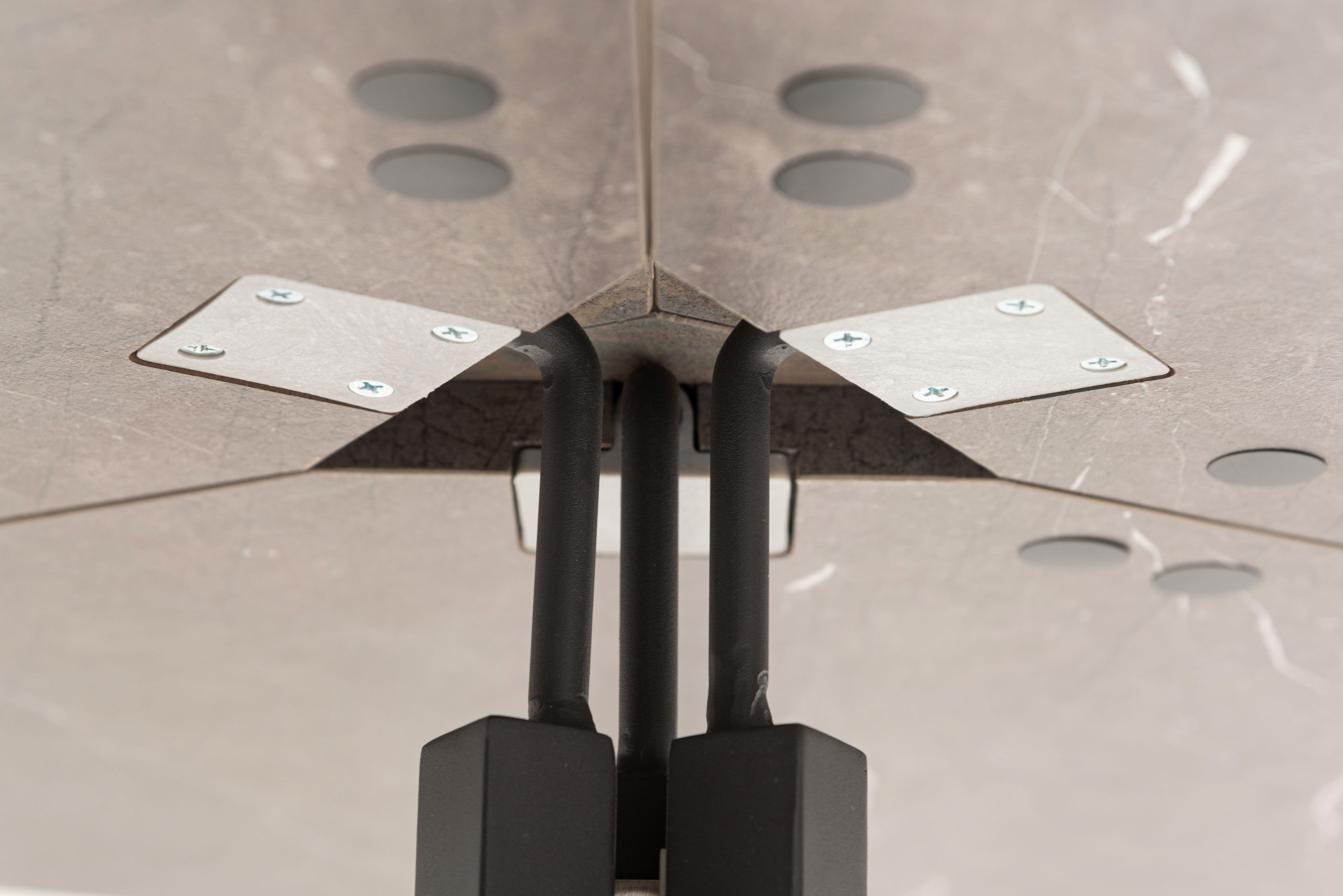 Folding Table Round  90 Gray