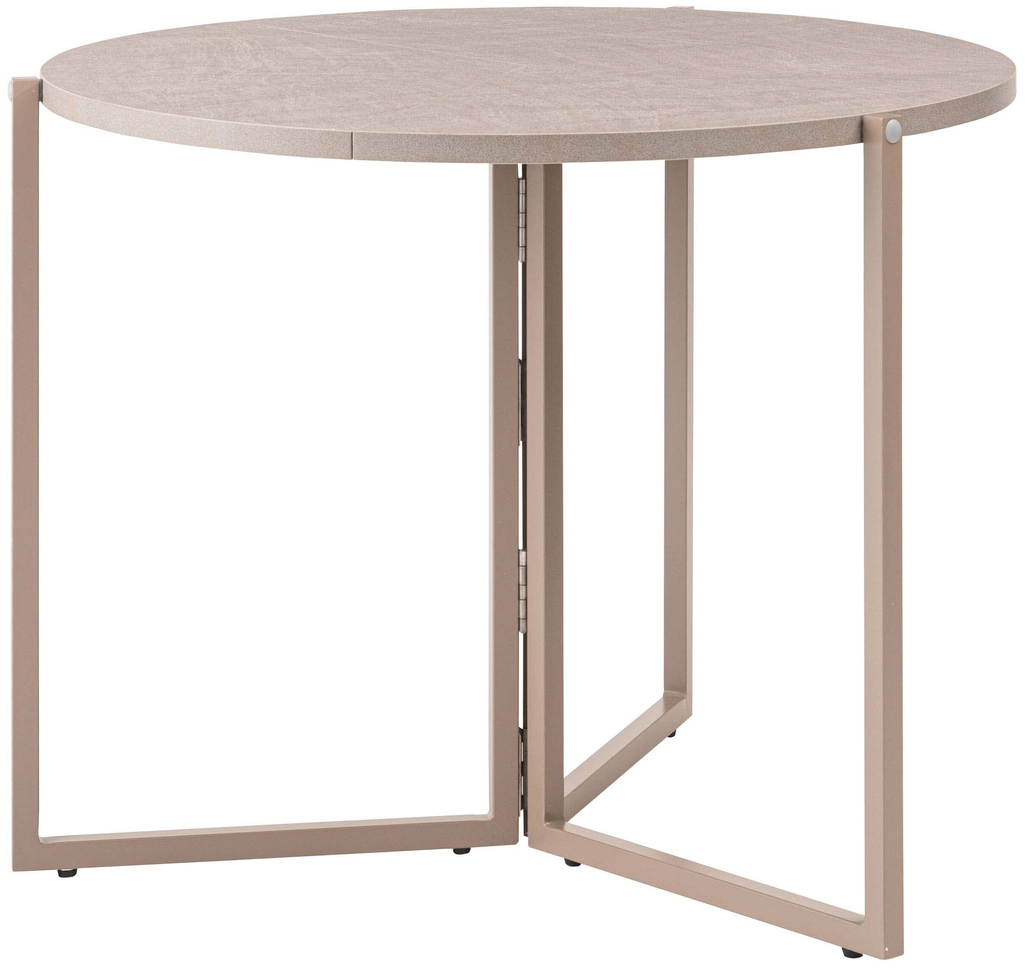 Folding Table Round  90 Beige