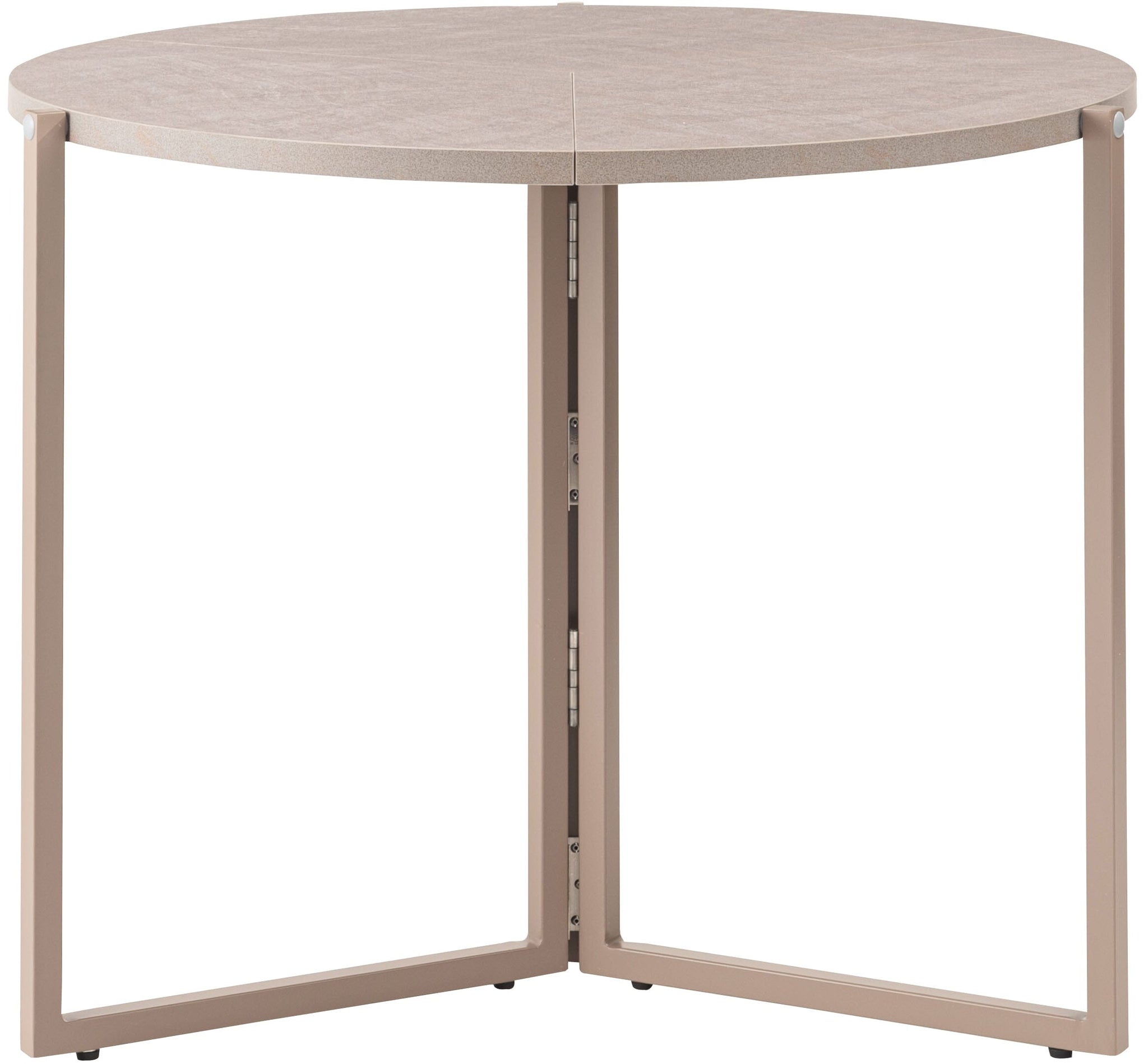 Folding Table Round  90 Beige