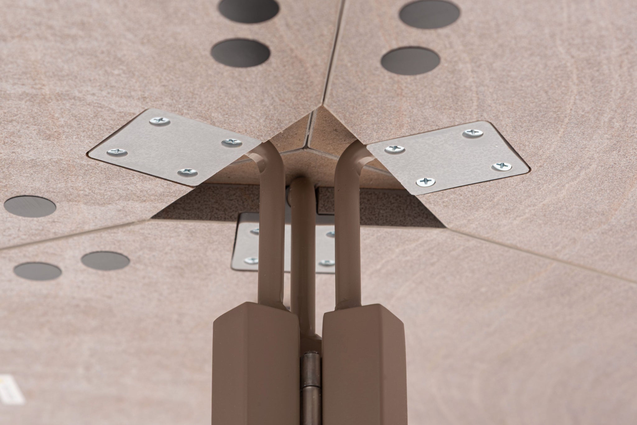 Folding Table Round  90 Beige