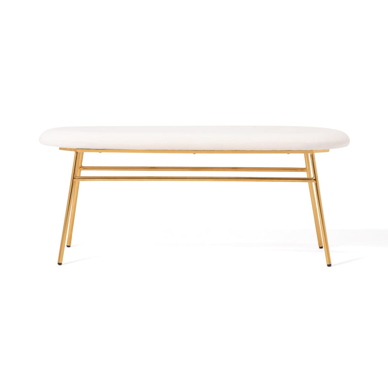 Belle Bench White x Gold