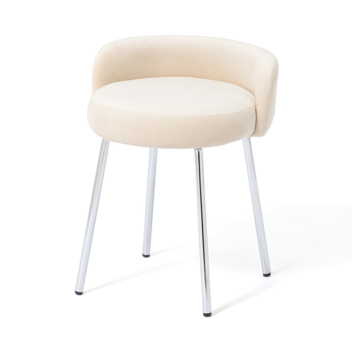 Plumor Stool Light Beige X Silver