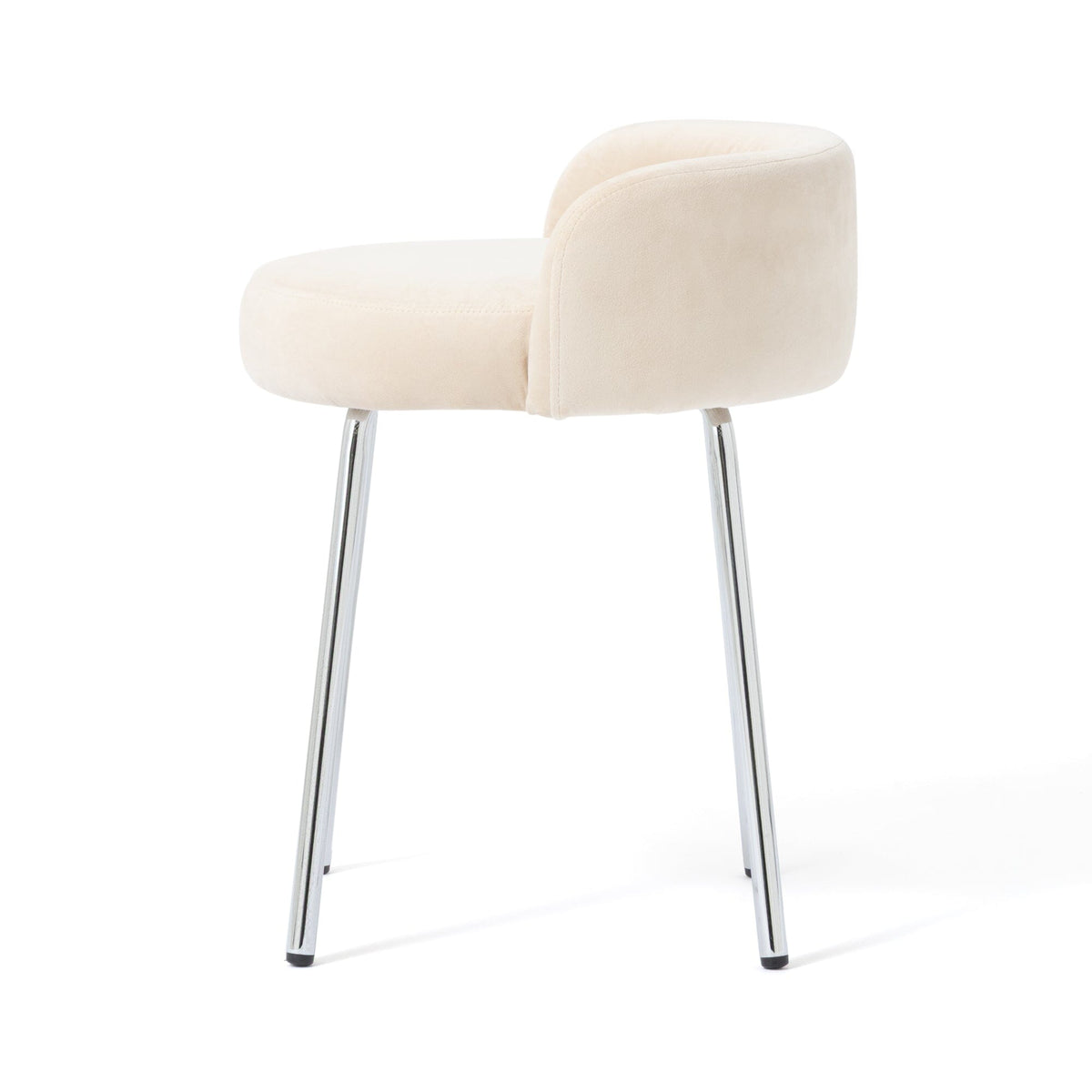 Plumor Stool Light Beige X Silver