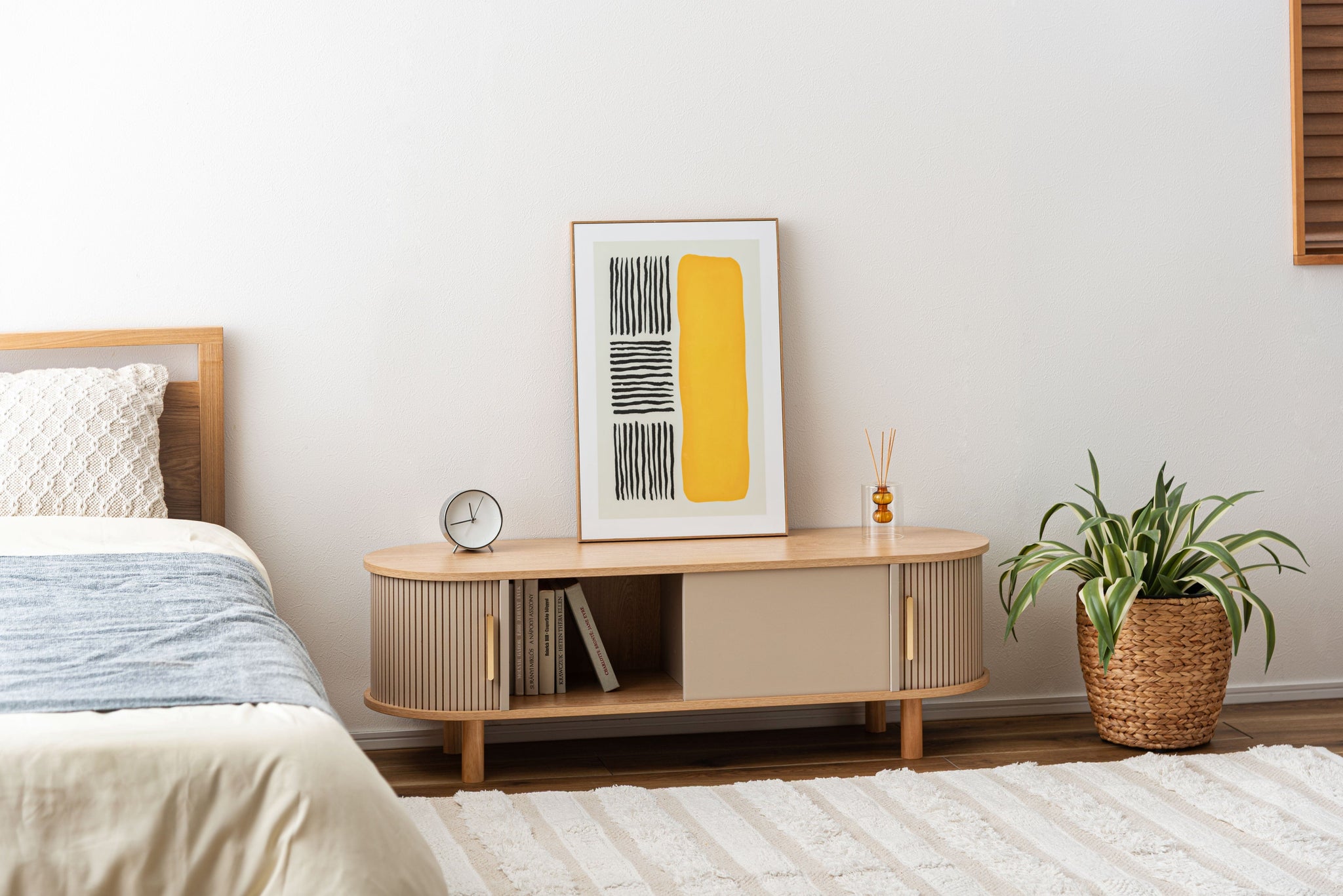Lowboard TV Board Beige