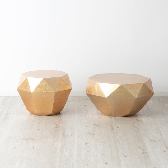 Diamond table L 700 x 700 x 340 Gold
