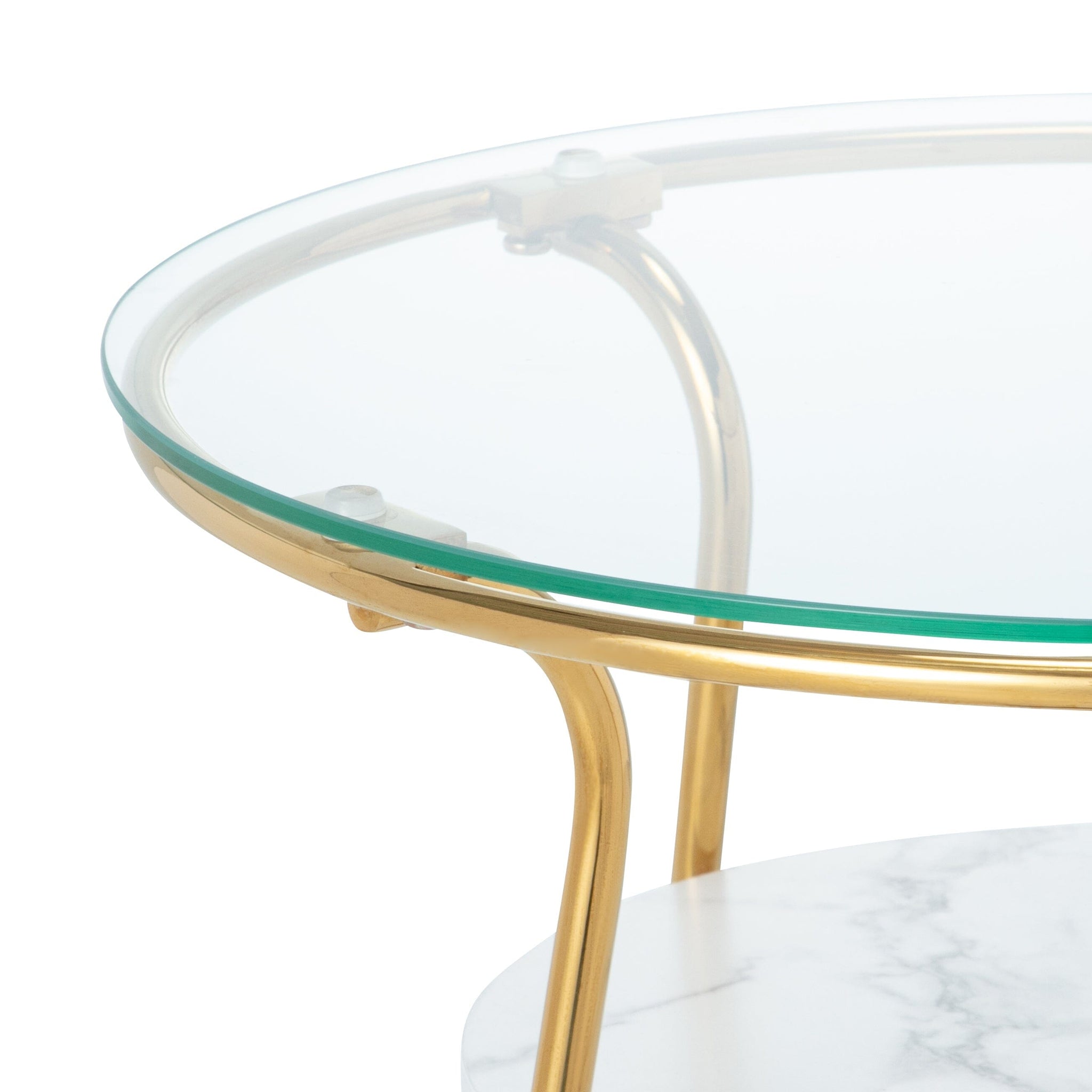 Legato Side Table Gold x Marble