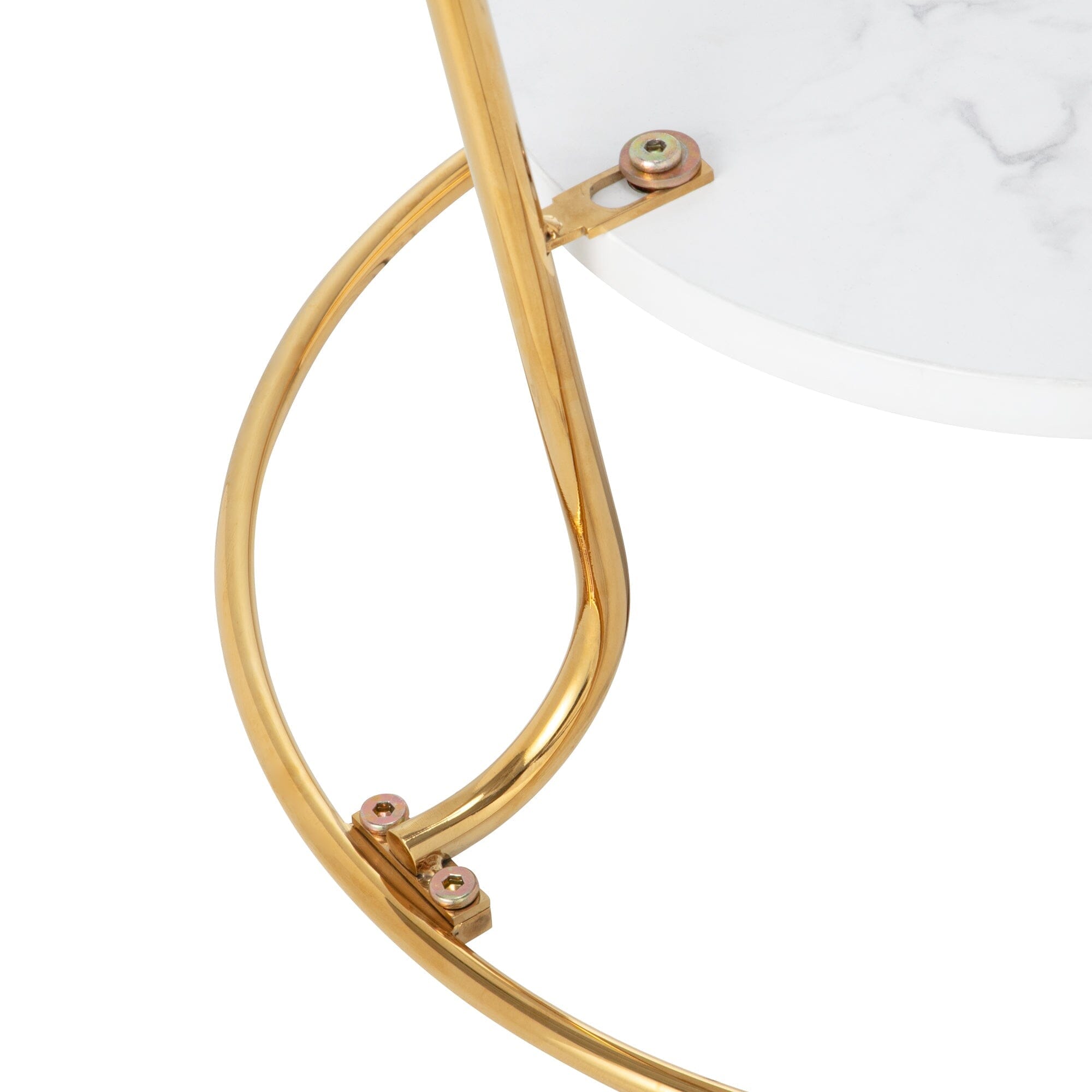 Legato Side Table Gold x Marble