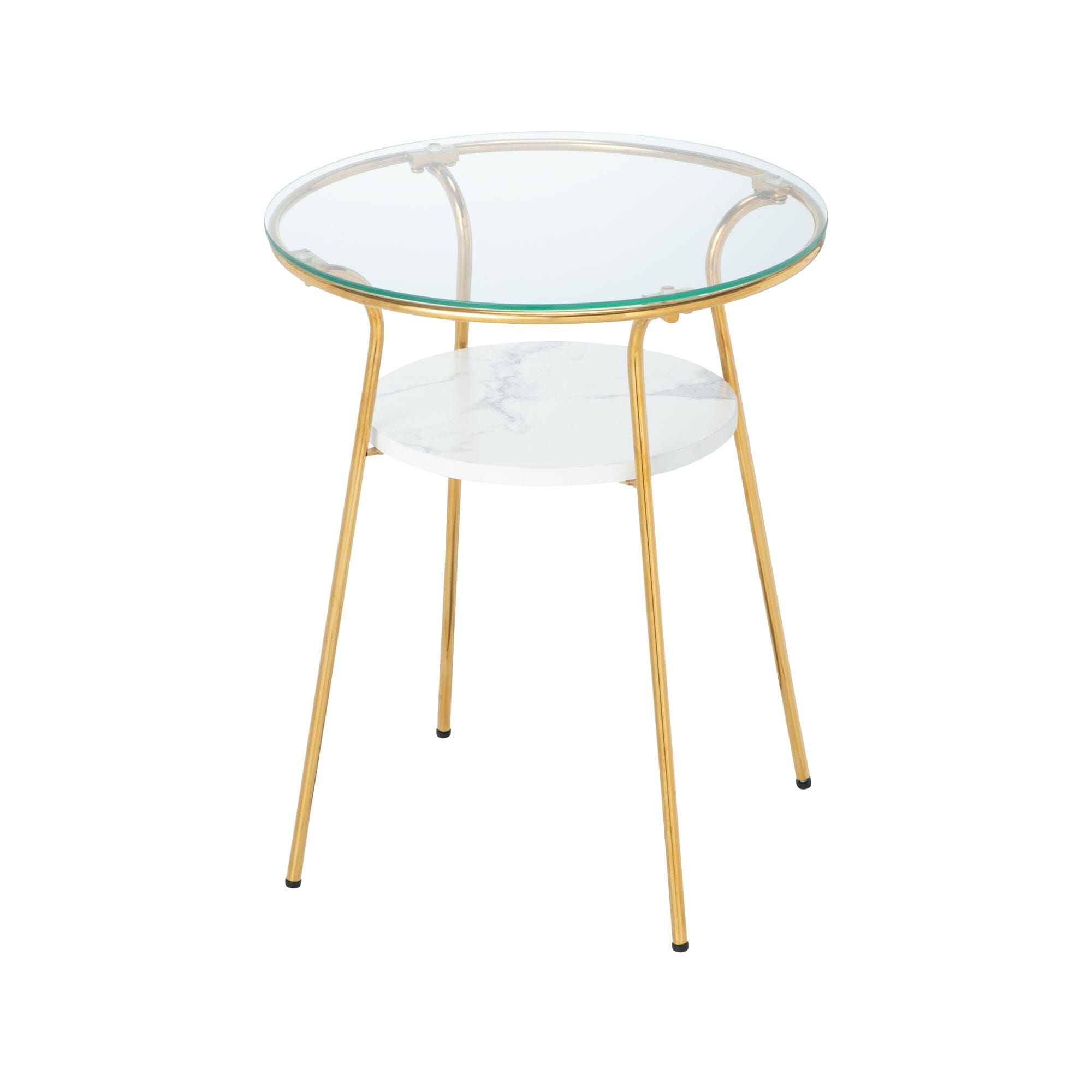 Legato Side Table Gold x Marble