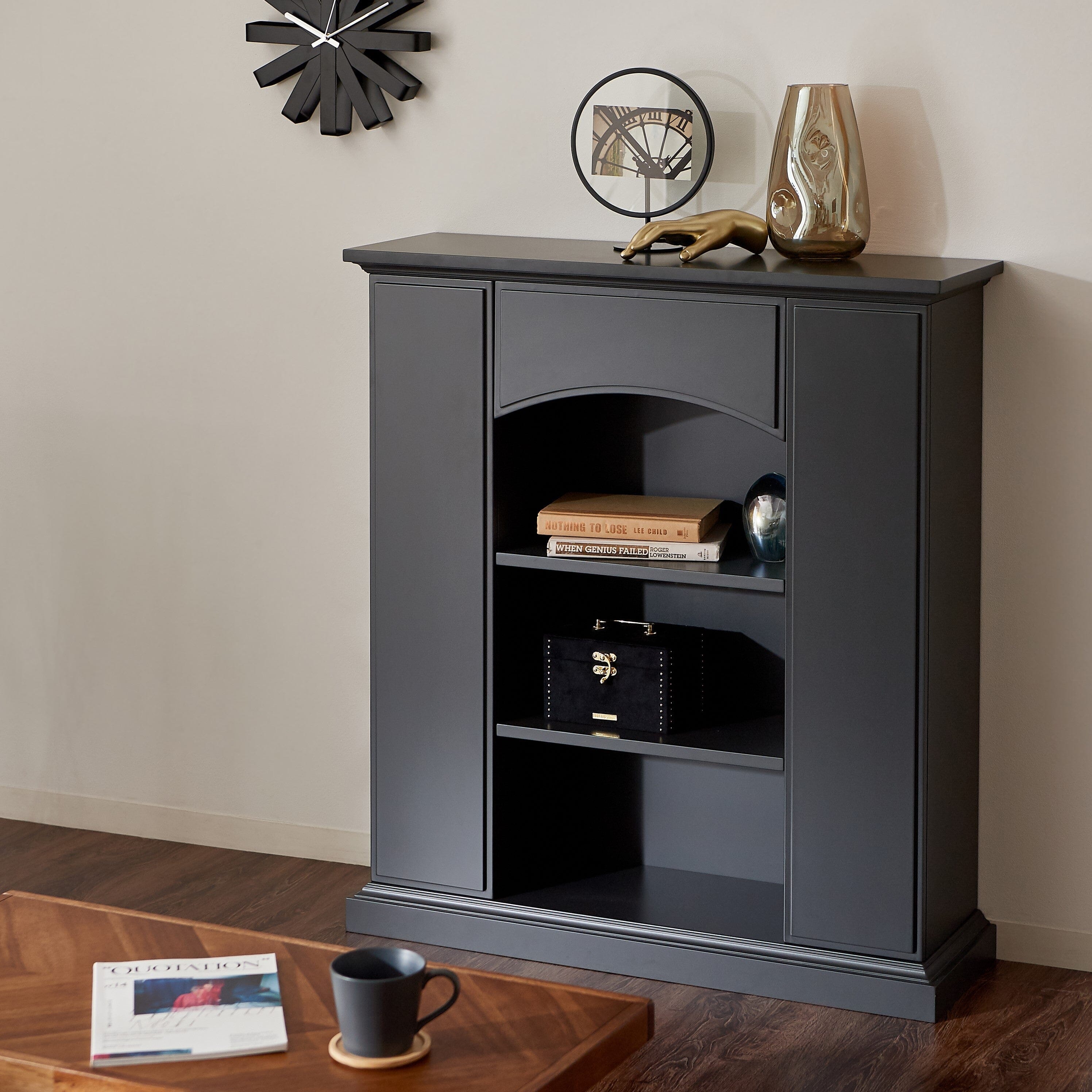 Mantelpiece Shelf M 900 × 270 × 1000 Dark Gray