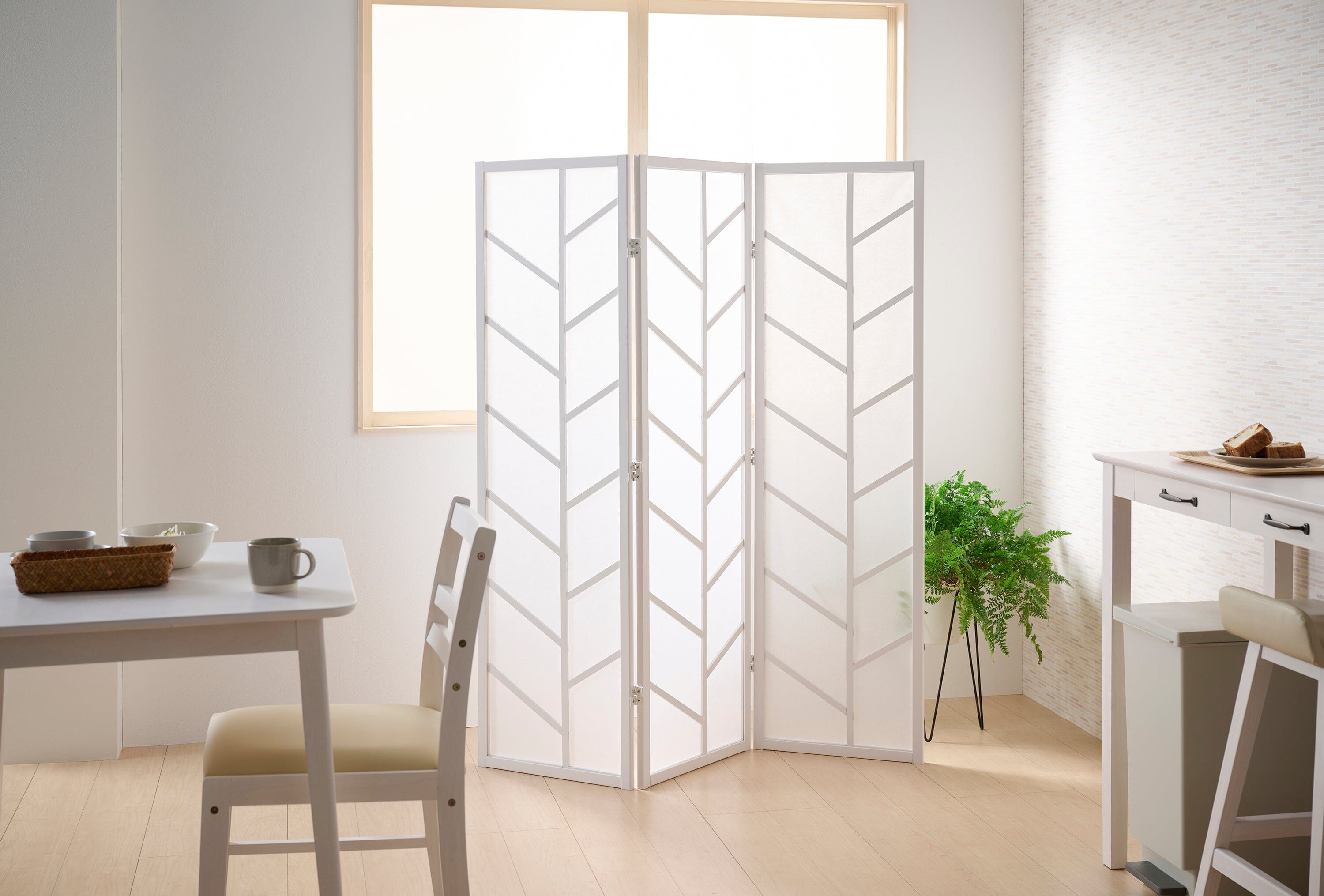 Wood Partition White