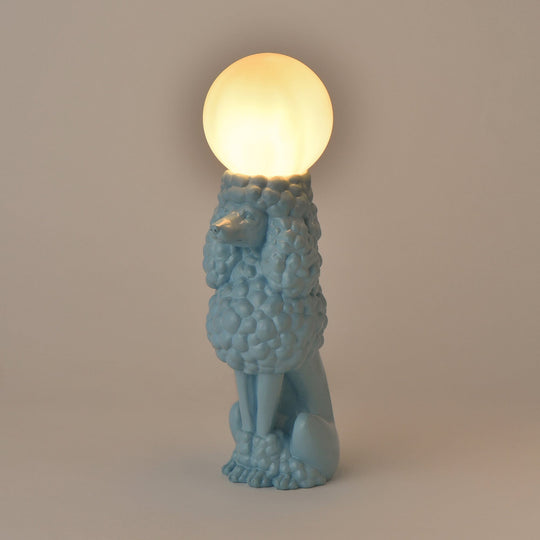 Dog Lamp Blue
