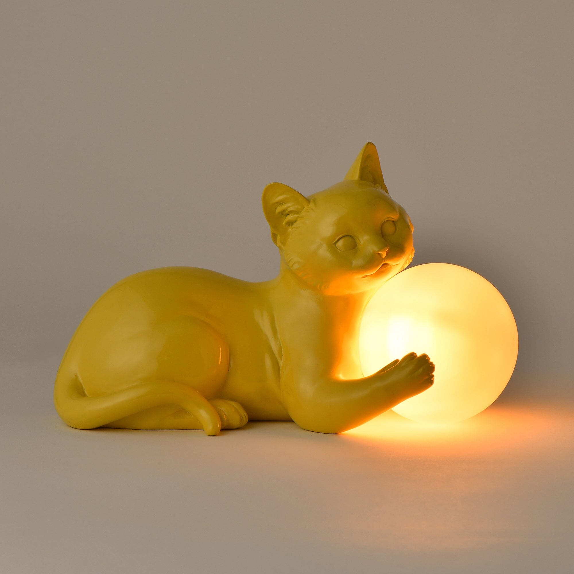 Cat Lamp Yellow