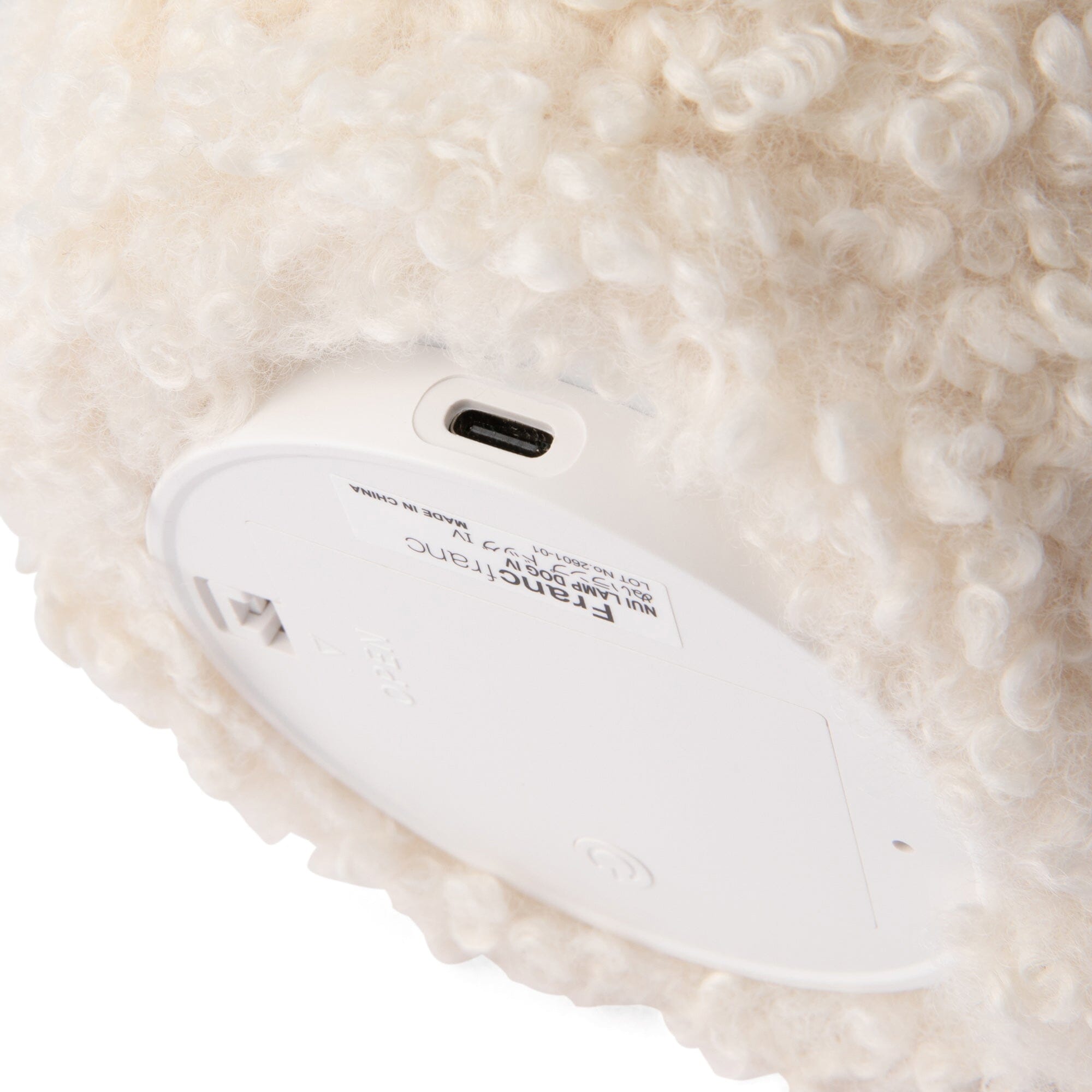 Nui Lamp Dog Ivory