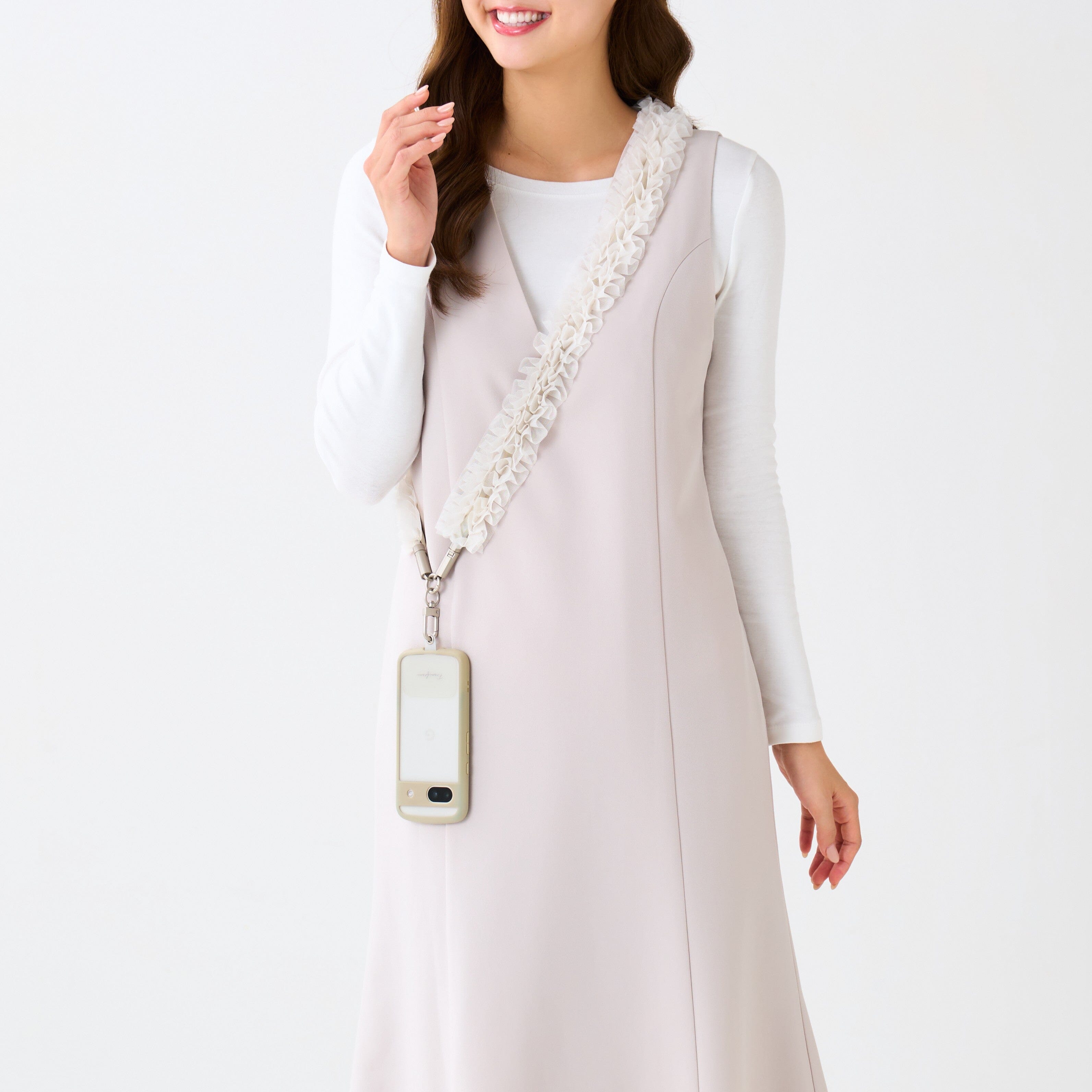 Smartphone Strap Usb Cable White