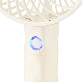 Frais Handy Fan Wave Pearl White