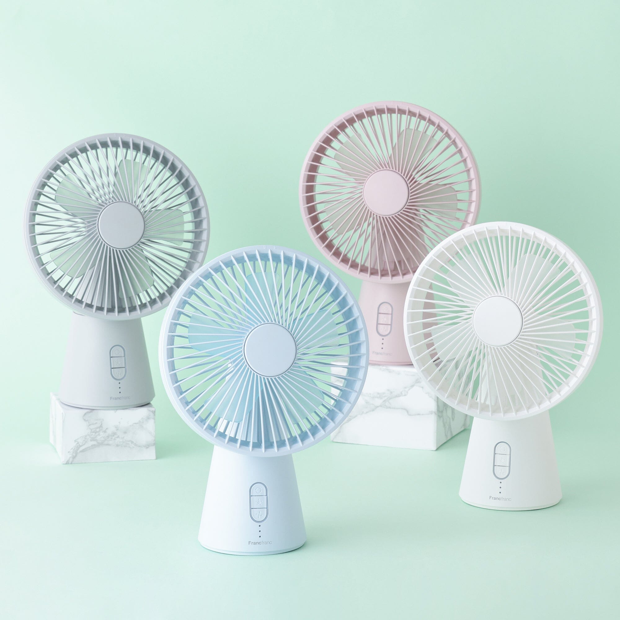 Frais Aroma Desk Fan Gray
