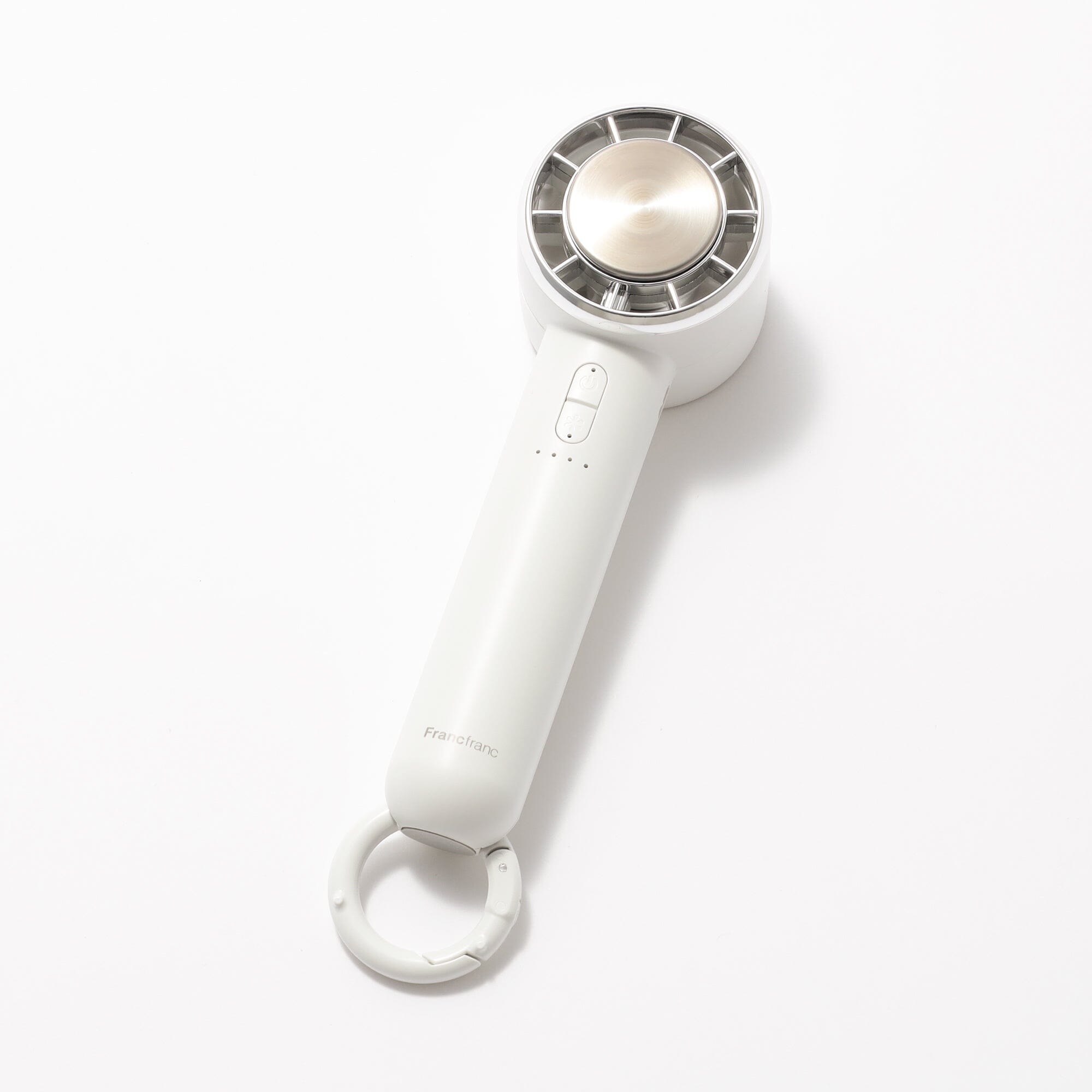 Frais Ice Plate Handy Fan White