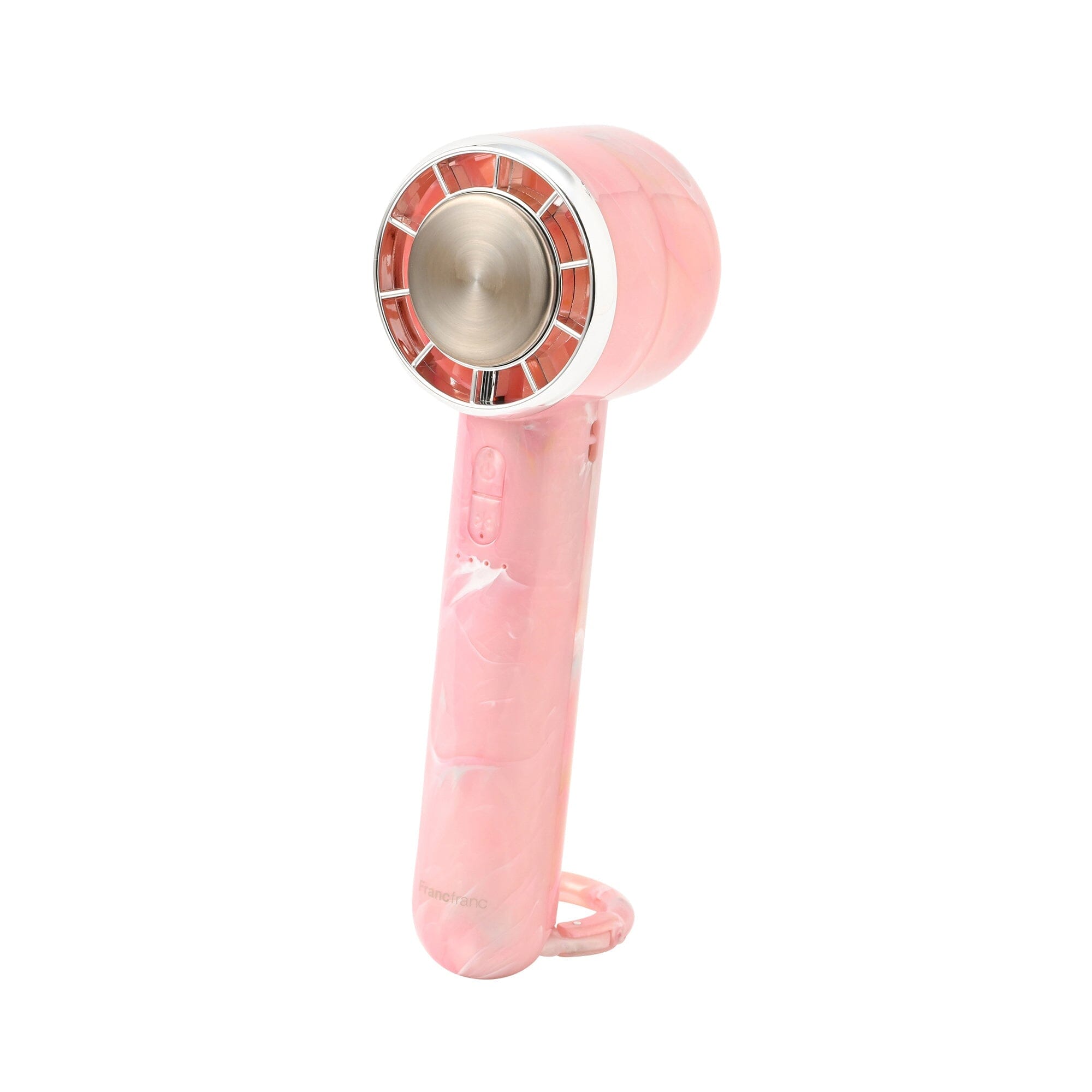 Frais Ice Plate Handy Fan Sheer Marble Pink