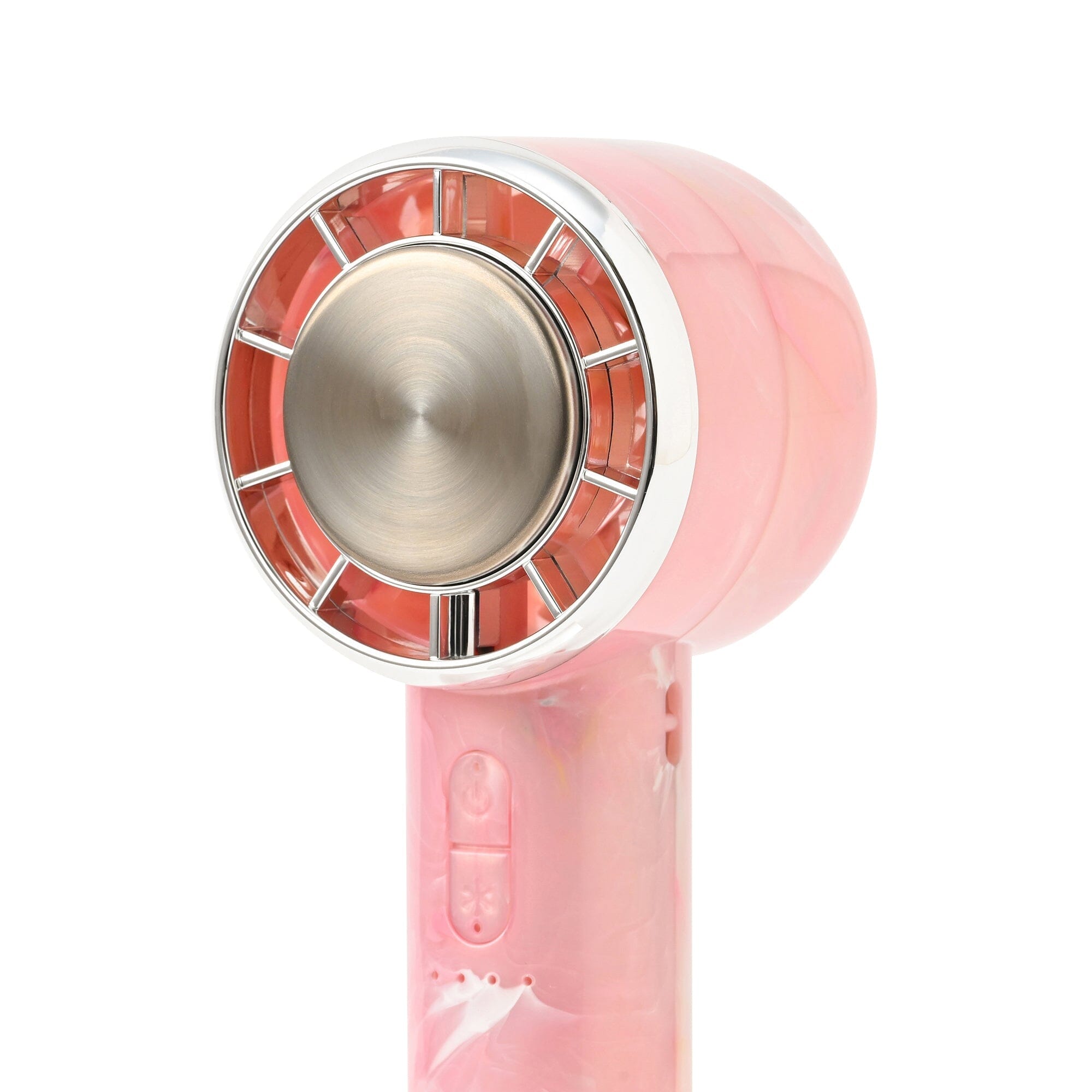 Frais Ice Plate Handy Fan Sheer Marble Pink