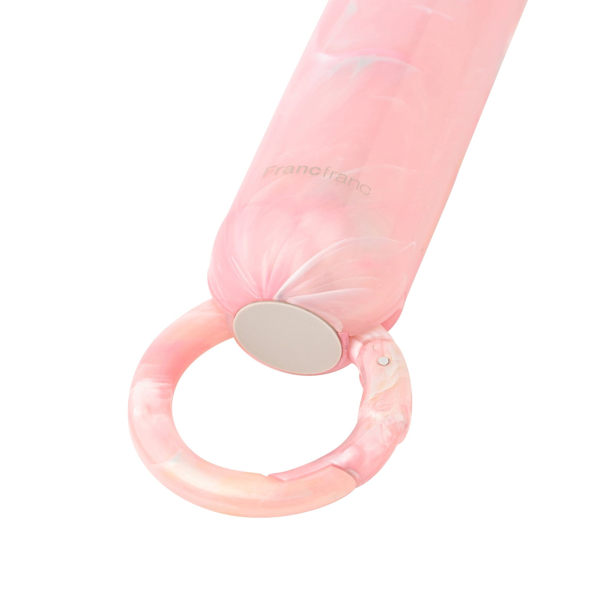 Frais Ice Plate Handy Fan Sheer Marble Pink