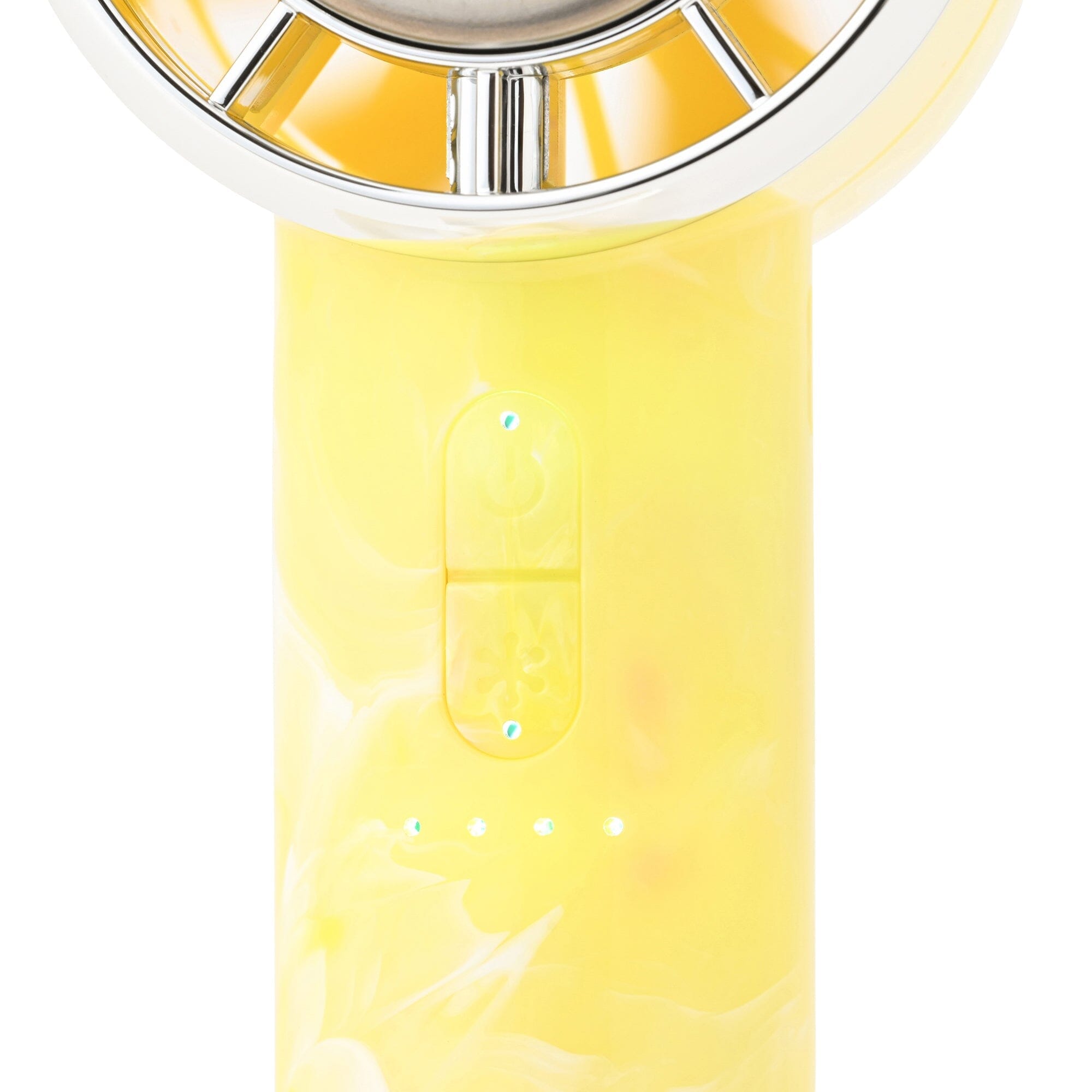 Frais Ice Plate Handy Fan Sheer Marble Yellow
