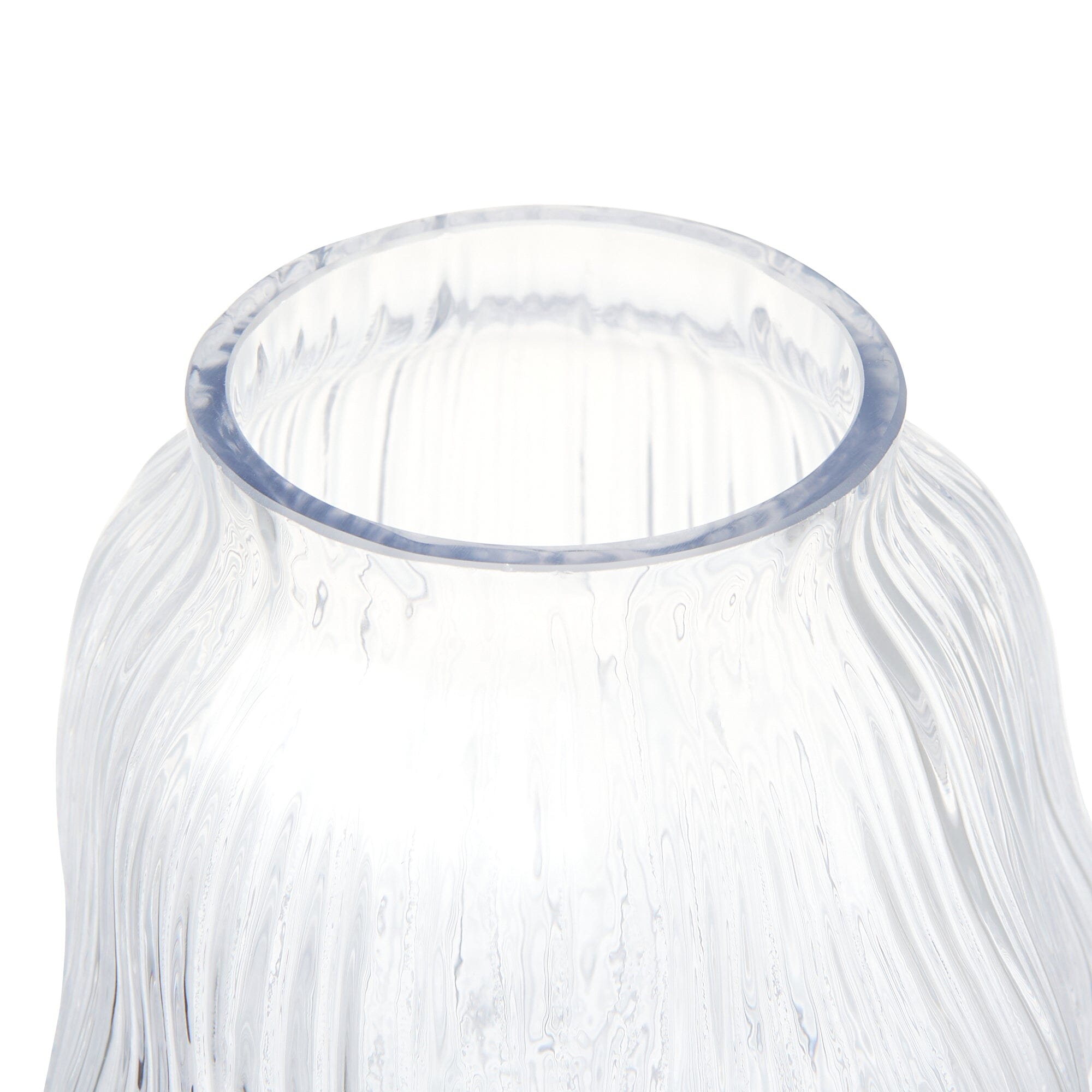 Wave Flower Vase Large Clear