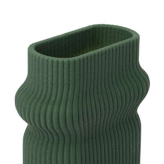Ceramic 3D Flower Vase Medium Green