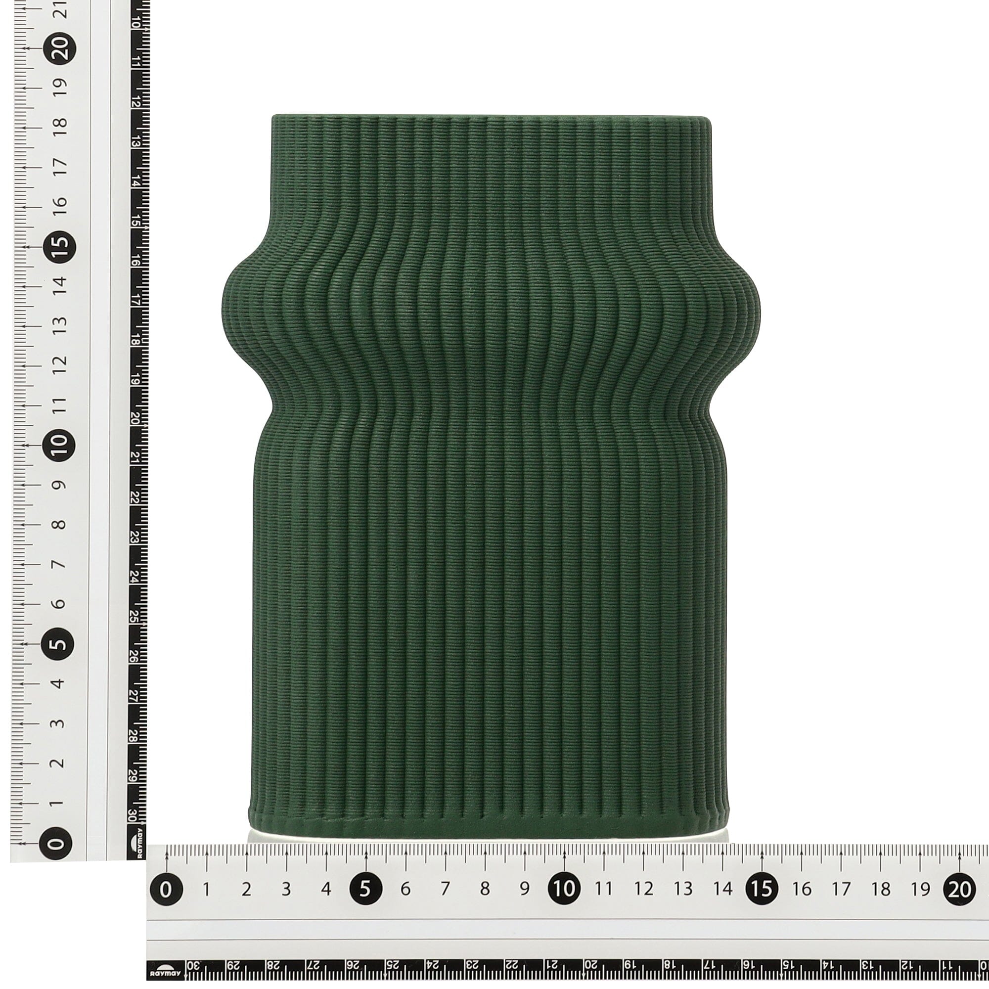 Ceramic 3D Flower Vase Medium Green