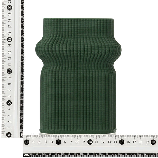 Ceramic 3D Flower Vase Medium Green