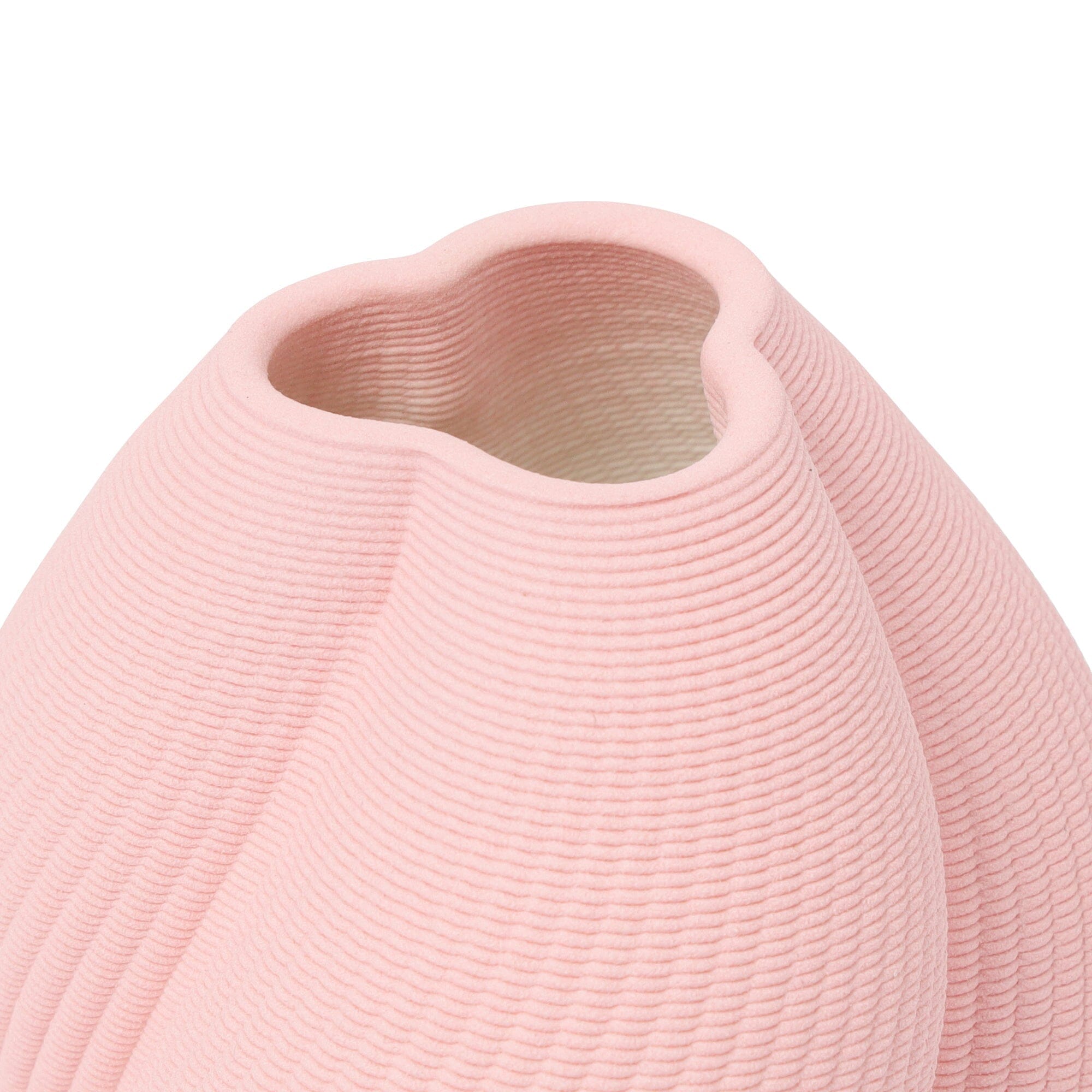 Ceramic 3D Flower Vase Small Pink