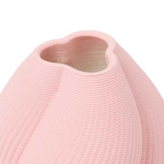 Ceramic 3D Flower Vase Small Pink