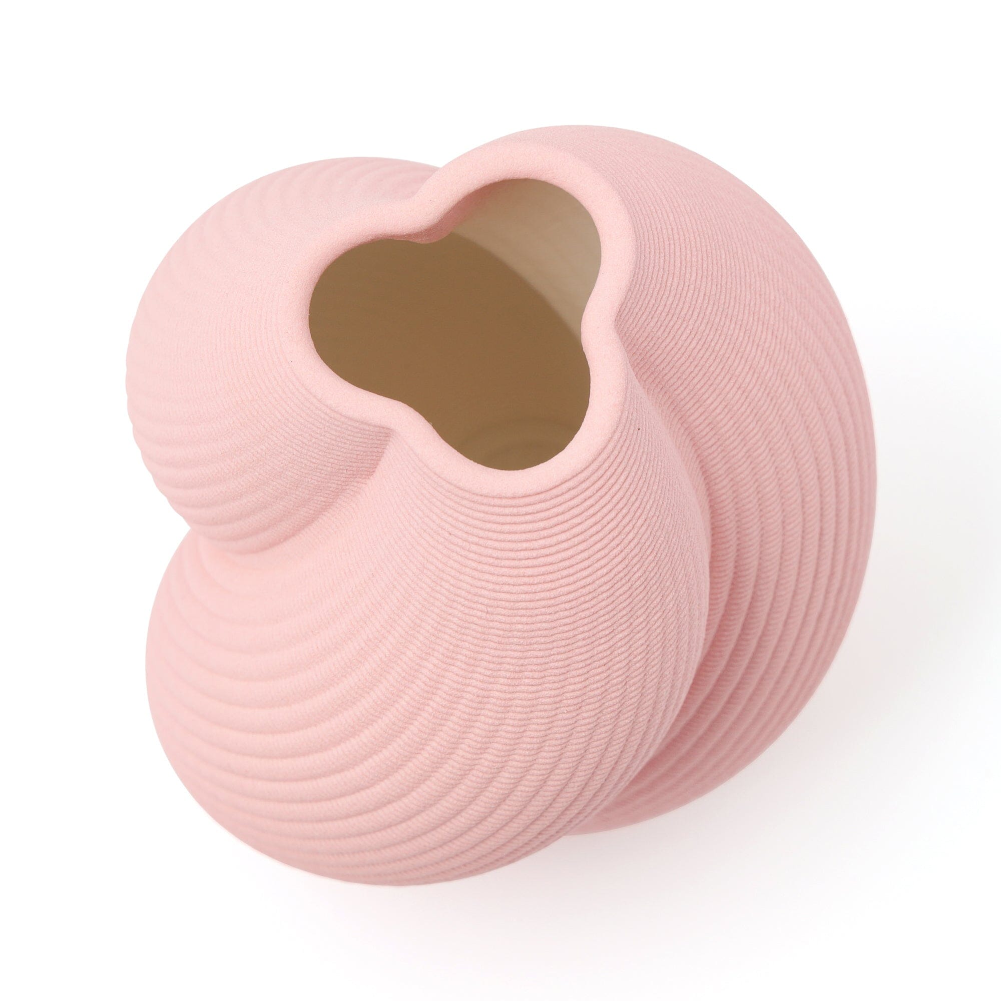 Ceramic 3D Flower Vase Small Pink