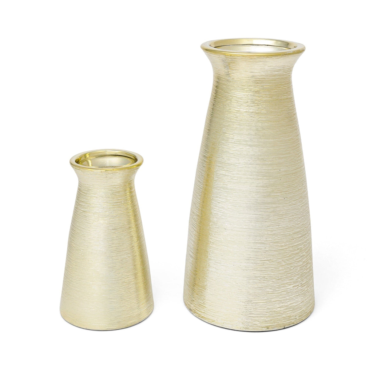 Satin Flower Vase Medium Gold