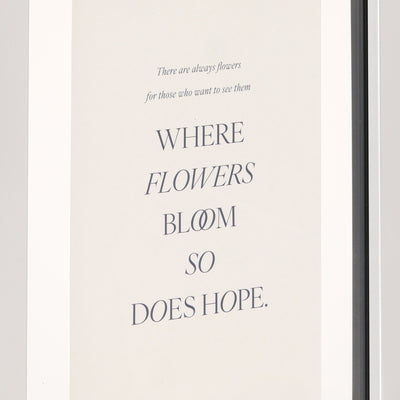 ART 仿真花框藍色