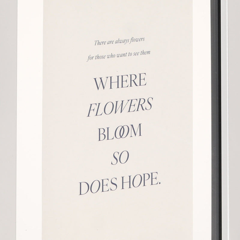 ART 仿真花框藍色