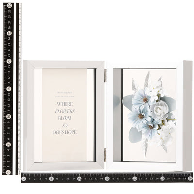 ART 仿真花框藍色