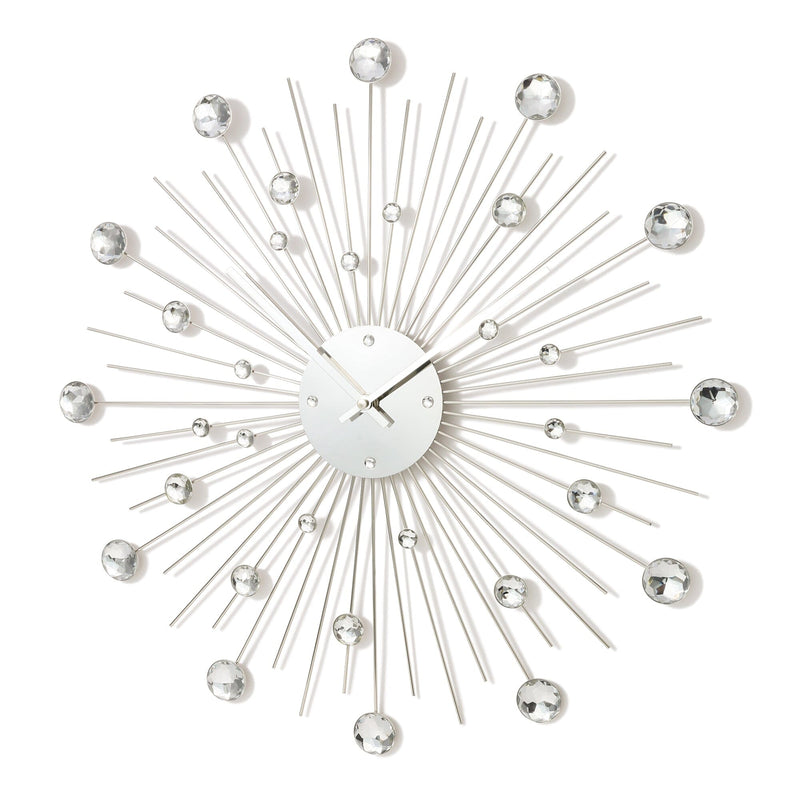 Bijou Wall Clock Silver