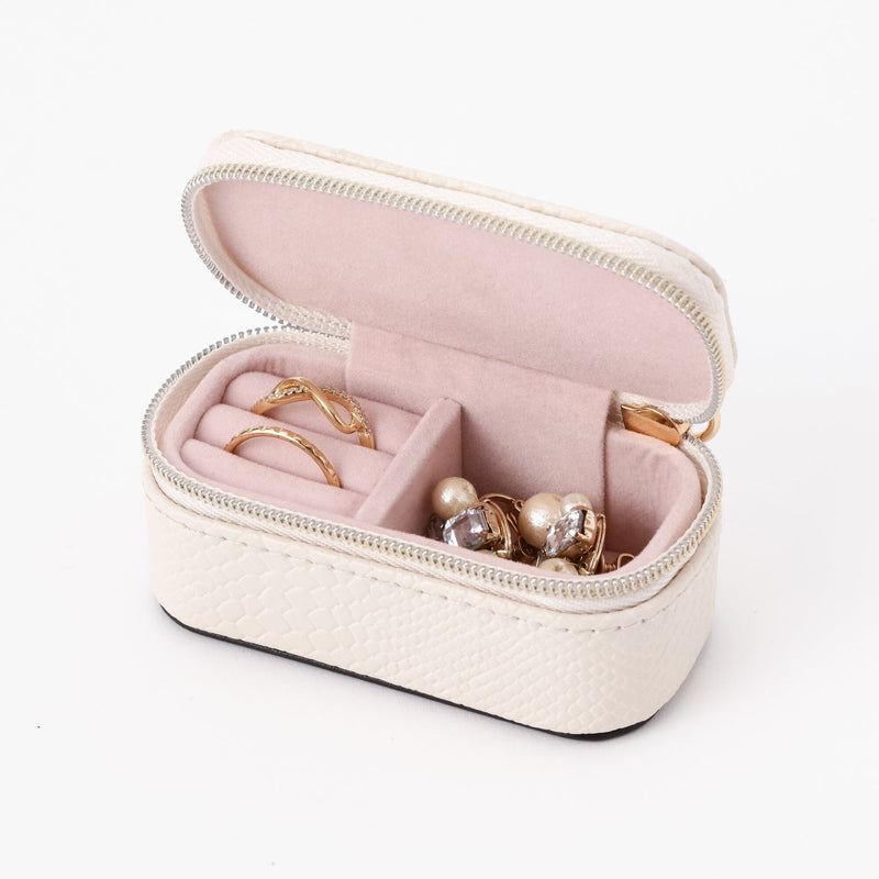 Flavia Mini Travel Jewelry box  Grey