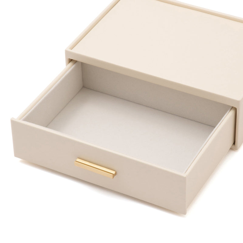Stacking Jewelry Box Open Multi L White